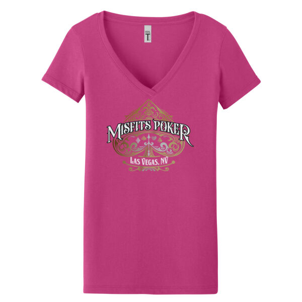 Misfits Women's V-Neck Tee (13 colors) Thumbnail