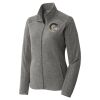 Women's Heather Microfleece Full Zip Jacket Thumbnail